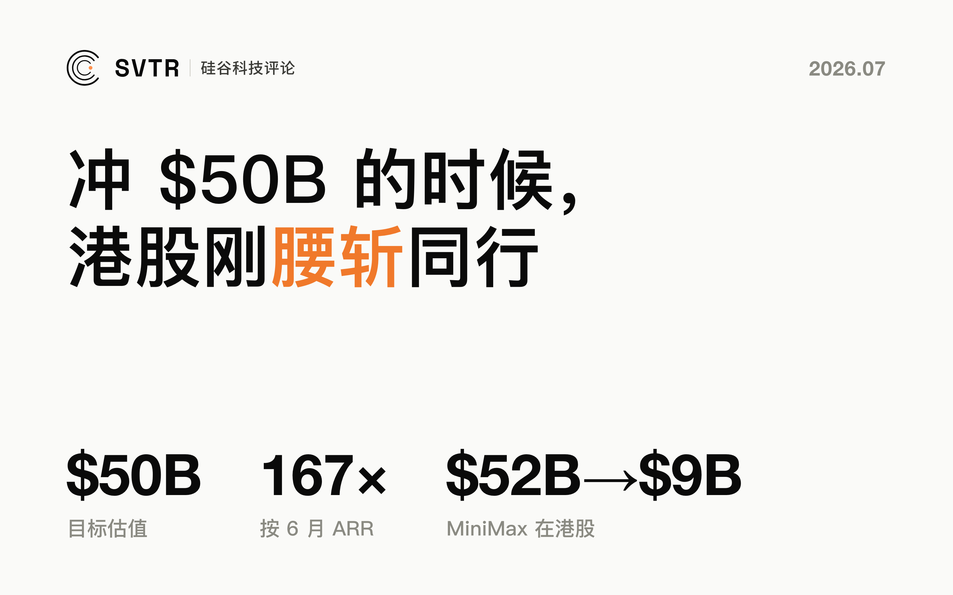月之暗面冲刺 $50B pre-IPO：冲的时候，港股刚把 MiniMax 腰斩